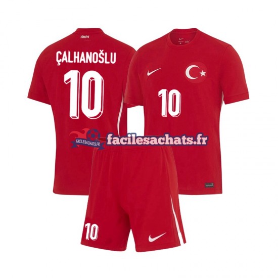 Maillot Turquie Hakan Calhanoglu 10 Euro 2024 Extérieur Enfant MC