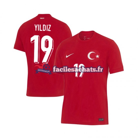 Maillot Turquie Kenan Yıldız 19 Euro 2024 Extérieur Homme MC