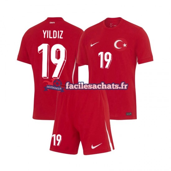 Maillot Turquie Kenan Yıldız 19 Euro 2024 Extérieur Enfant MC