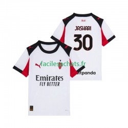 Maillot AC Milan Ardon Jashari 30 2025-2026 Extérieur Homme MC