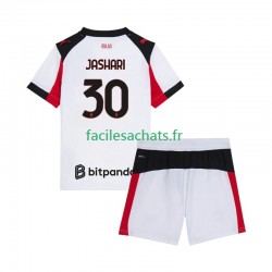 Maillot AC Milan Ardon Jashari 30 2025-2026 Extérieur Enfant MC