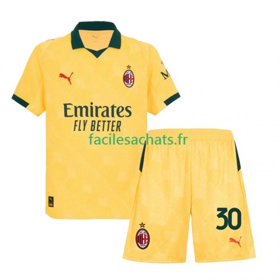 Maillot AC Milan Ardon Jashari 30 2025-2026 3ème Enfant MC