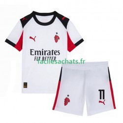 Maillot AC Milan Christian Pulisic 11 2025-2026 Extérieur Enfant MC
