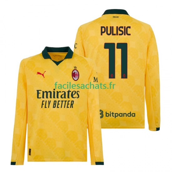 Maillot AC Milan Christian Pulisic 11 2025-2026 3ème Homme ML