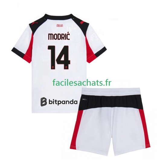 Maillot AC Milan Luca Modric 14 2025-2026 Extérieur Homme MC