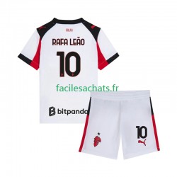 Maillot AC Milan Rafael Leao 10 2025-2026 Extérieur Enfant MC
