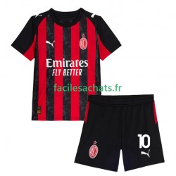 Maillot AC Milan Rafael Leao 10 2025-2026 Domicile Enfant MC