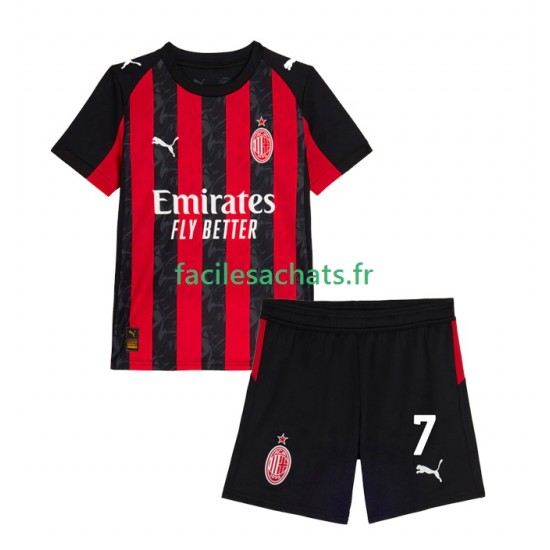 Maillot AC Milan Santiago Gimenez 7 2025-2026 Domicile Enfant MC