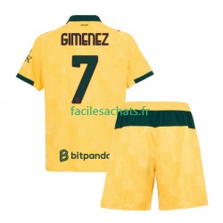 Maillot AC Milan Santiago Gimenez 7 2025-2026 3ème Enfant MC
