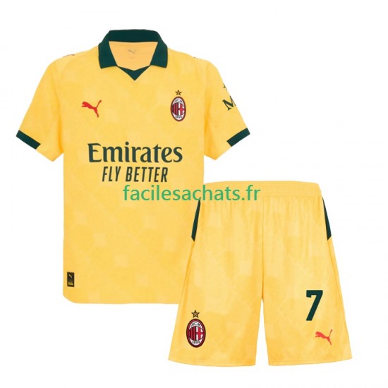 Maillot AC Milan Santiago Gimenez 7 2025-2026 3ème Enfant MC