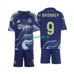 Maillot Ajax Amsterdam Brian Brobbey 9 2025-2026 Extérieur Enfant MC