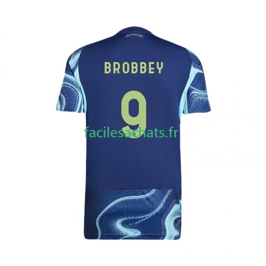 Maillot Ajax Amsterdam Brian Brobbey 9 2025-2026 Extérieur Homme MC