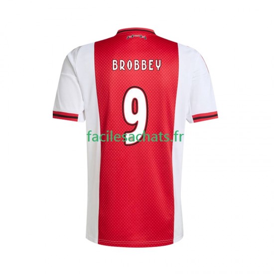 Maillot Ajax Amsterdam Brian Brobbey 9 2025-2026 Domicile Homme MC