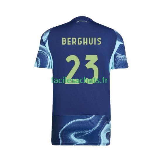 Maillot Ajax Amsterdam Steven Berghuis 23 2025-2026 Extérieur Homme MC