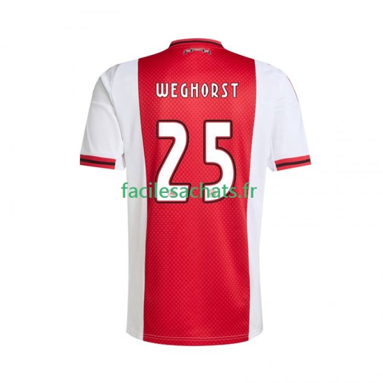 Maillot Ajax Amsterdam Wout Weghorst 25 2025-2026 Domicile Homme MC