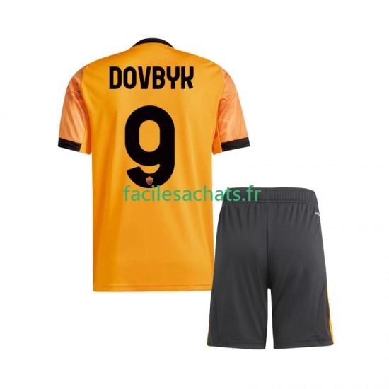Maillot AS Rome Artem Dovbyk 9 2025-2026 Extérieur Enfant MC