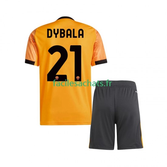 Maillot AS Rome Dybala 21 2025-2026 Extérieur Enfant MC