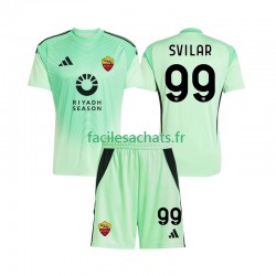 Maillot AS Rome Mile Svilar 99 2025-2026 Gardien Extérieur 4ème Enfant MC