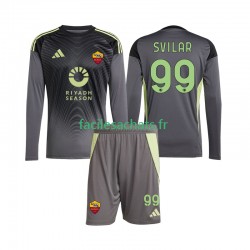 Maillot AS Rome Mile Svilar 99 2025-2026 Gardien Domicile Enfant ML
