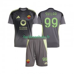 Maillot AS Rome Mile Svilar 99 2025-2026 Gardien Domicile Enfant MC