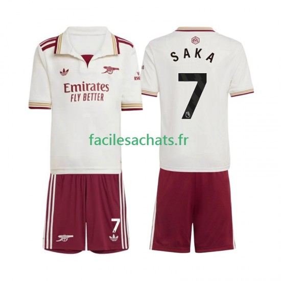 Maillot Arsenal Bukayo Saka 7 2025-2026 3ème Enfant MC