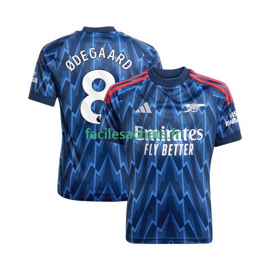Maillot Arsenal Martin Odegaard 8 2025-2026 Extérieur Homme MC