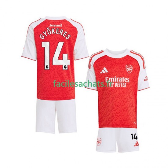 Maillot Arsenal Viktor Gyokeres 14 2025-2026 Domicile Enfant MC