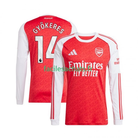 Maillot Arsenal Viktor Gyokeres 14 2025-2026 Domicile Homme ML