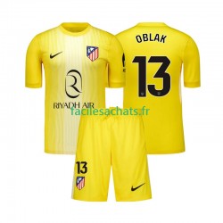 Maillot Atlético Madrid Jan Oblak 13 2025-2026 Gardien Domicile Enfant MC