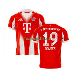 Maillot Bayern Munich Alphonso Davies 19 2025-2026 Domicile Homme MC
