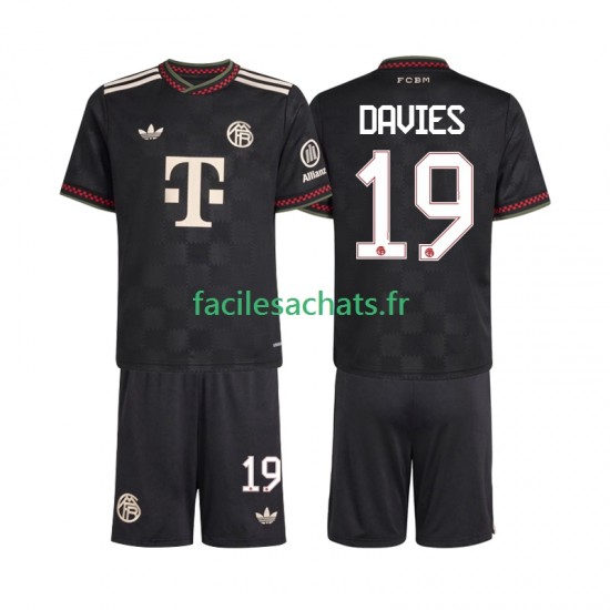 Maillot Bayern Munich Alphonso Davies 19 2025-2026 3ème Enfant MC