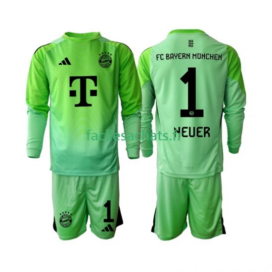 Maillot Bayern Munich Neuer 1 2025-2026 Gardien Domicile Enfant ML