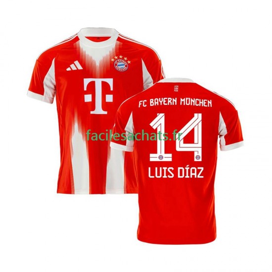 Maillot Bayern Munich Luis Diaz 14 2025-2026 Domicile Homme MC