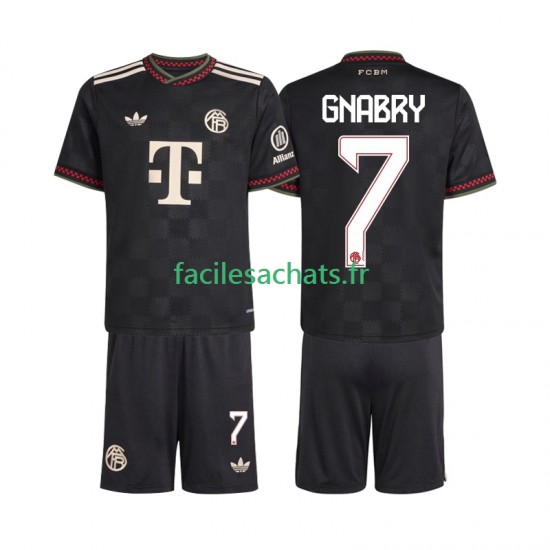 Maillot Bayern Munich Serge Gnabry 7 2025-2026 3ème Enfant MC