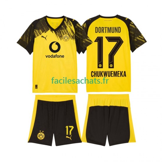 Maillot Borussia Dortmund Carney Chukwuemeka 17 2025-2026 Domicile Enfant MC