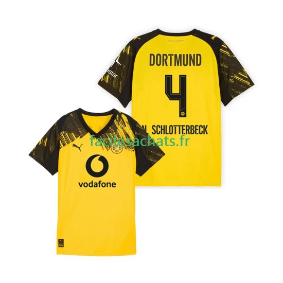 Maillot Borussia Dortmund Nico Schlotterbeck 4 2025-2026 Domicile Homme MC