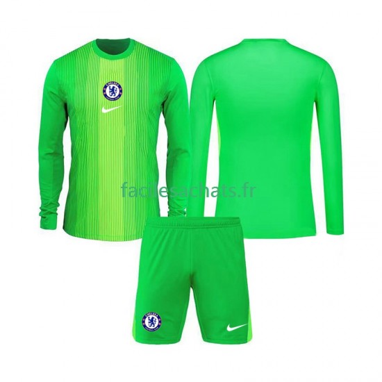 Maillot Chelsea 2025-2026 Gardien Extérieur Enfant ML