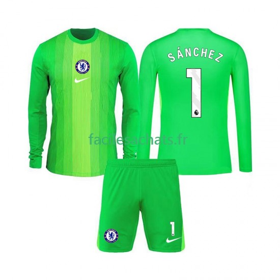 Maillot Chelsea Robert Sanchez 1 2025-2026 Gardien Extérieur Enfant ML