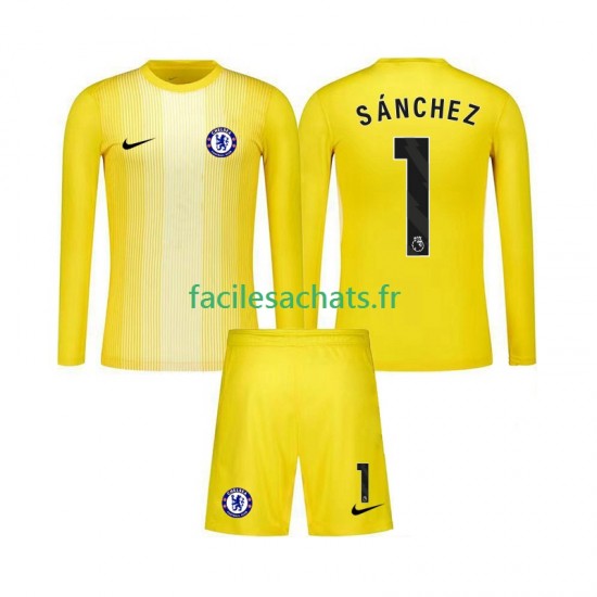 Maillot Chelsea Robert Sanchez 1 2025-2026 Gardien 3ème Enfant ML