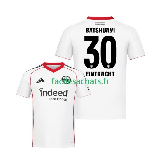 Maillot Eintracht Frankfurt Michy Batshuayi 30 2025-2026 Extérieur Homme MC