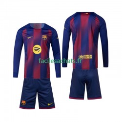 Maillot FC Barcelone 2025-2026 Domicile Enfant ML