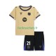 Maillot FC Barcelone Frenkie de Jong 21 UCL 2025-2026 Extérieur Enfant MC