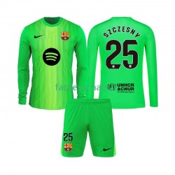 Maillot FC Barcelone Szczesny 25 2025-2026 Gardien Domicile Enfant ML