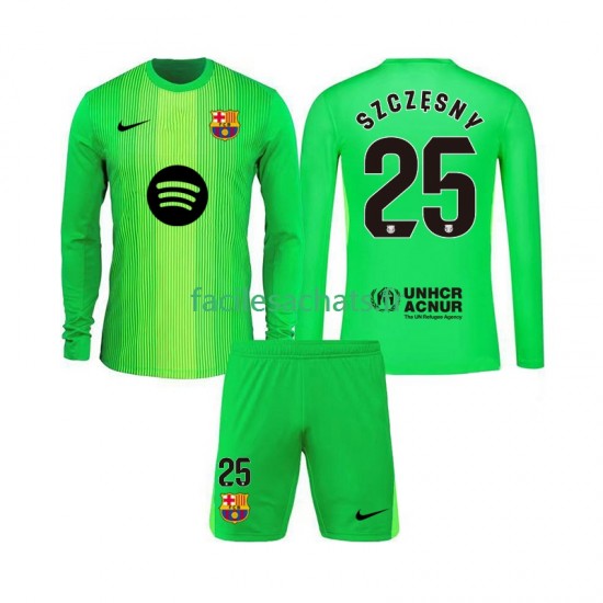 Maillot FC Barcelone Szczesny 25 2025-2026 Gardien Domicile Enfant ML