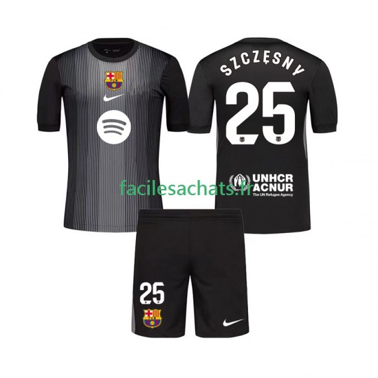 Maillot FC Barcelone Szczesny 25 2025-2026 Gardien 3ème Enfant MC