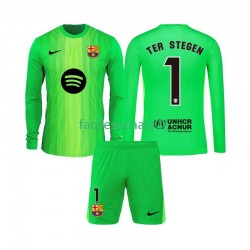 Maillot FC Barcelone Ter Stegen 1 2025-2026 Gardien Domicile Enfant ML