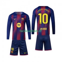 Maillot FC Barcelone Lamine Yamal 10 2025-2026 Domicile Enfant ML