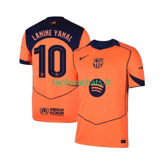 Maillot FC Barcelone Lamine Yamal 10 UCL 2025-2026 3ème Homme MC