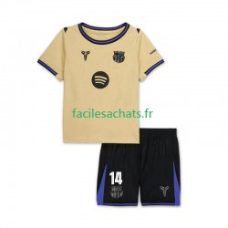 Maillot FC Barcelone Marcus Rashford 14 UCL 2025-2026 Extérieur Enfant MC