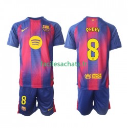 Maillot FC Barcelone Pedri 8 2025-2026 Domicile Enfant MC